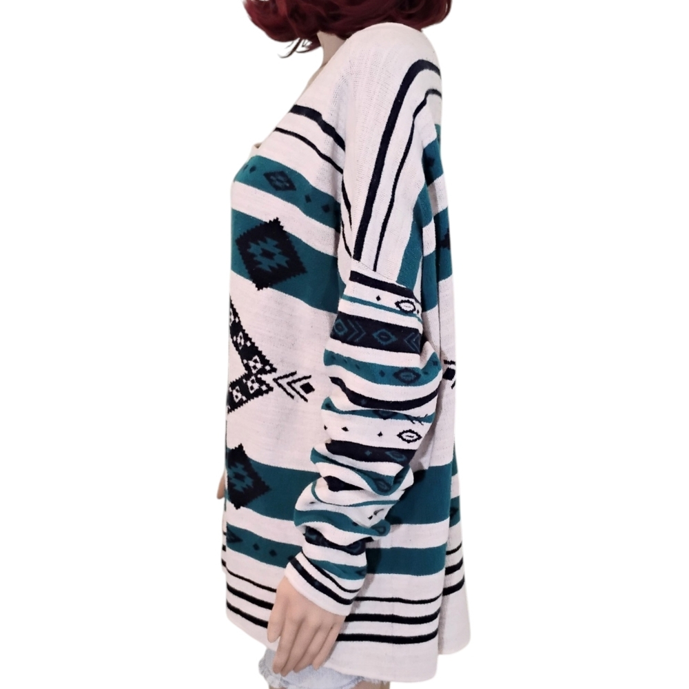 Natural Reflections Aztec Design Pullover Sweater - Size 2X - Picture 7 of 10
